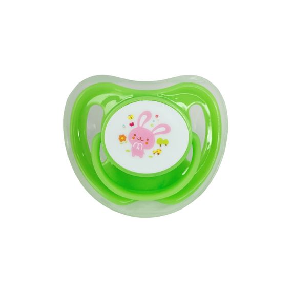 Пустушка силіконова кругла MGZ-0516(Green) з ковпачком | Зображення 1