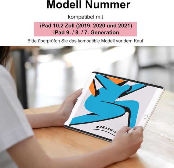Магнітна захисна плівка 2 шт для iPad 10.2" 9, 8, 7 покоління 2019, 2020, 2021, Paperfeel знімне антиблікове покриття Mamol | Зображення 8
