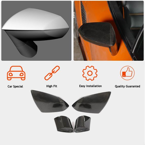 Карбоновые Накладки на Зеркала для Lamborghini Gallardo 2003-2013 гг | Зображення 1