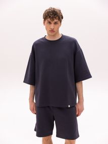 Футболка мужская оверсайз плотная в цвете графит, 2XL