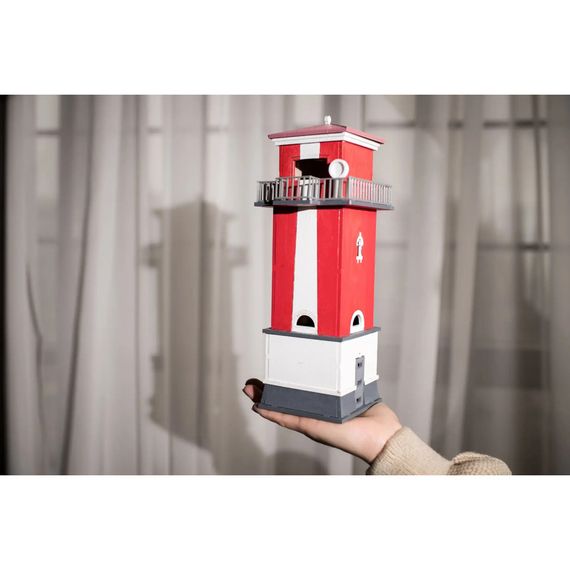 Конструктор деревянный 3D маяк "Кисляковский Задний" (Украина, Николаевская область) TMP-001, 57 деталей | Зображення 5