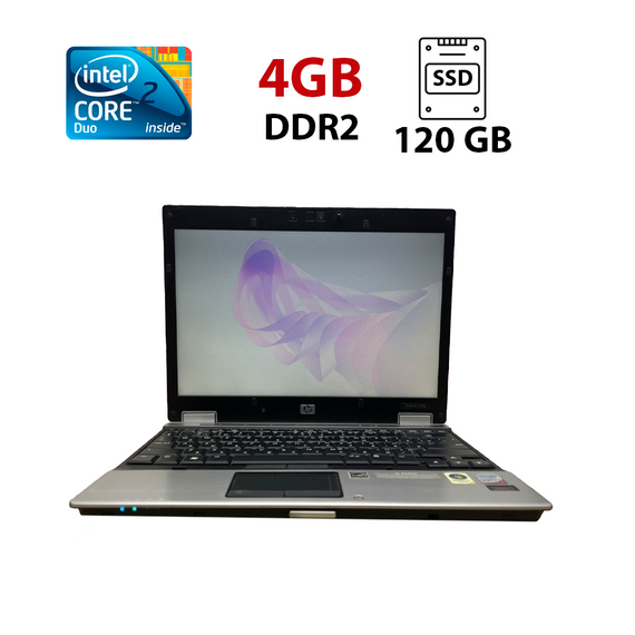 Нетбук HP EliteBook 2530p / 12.1" (1280x800) TN / Intel Core 2 Duo SL9400 (2 ядра по 1.86 GHz) / 4 GB DDR2 / 120 GB SSD / Intel GMA X4500 Graphics / WebCam б/у
