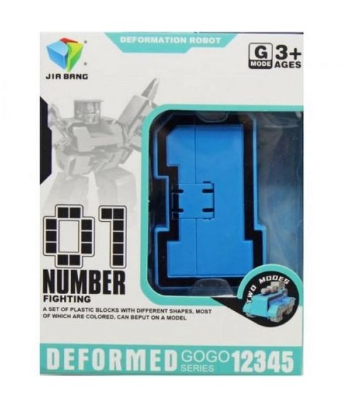 Трансформер-цифра 788-72 Y "Deformed Gogo Series", ціна за 1 штуку, в коробці (6976442211196) Вид 1