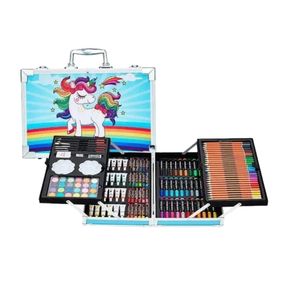 Набор для детского творчества и рисования Painting Set 145 предметов Голубой