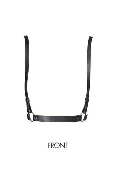 Портупея екошкіра Bijoux Indiscrets MAZE X Harness Чорний One Size