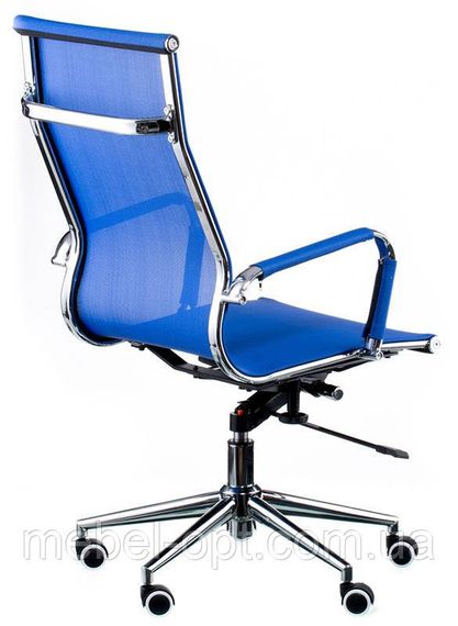 Крісло офісне Solano mesh blue репліка крісла Eames Style HB Ribbed Office Chair EA 119 | Зображення 3