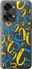 Чехол на OnePlus Nord 2T Сердца UA "5292u-2640-17620"