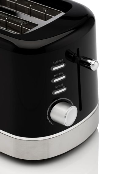Тостер Gorenje  850Вт, підігрів, розморожування, пластик, чорний (T800DB) | Зображення 4