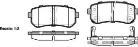 Колодка гальм. диск. HYUNDAI ACCENT, i30, задн. (вир-во REMSA) REMSA 120902 на HYUNDAI ix20 (JC)