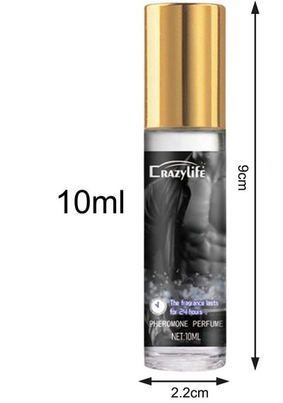 Чоловічий парфум із феромонами CrazyLife з ролером (10 мл) | Зображення 4