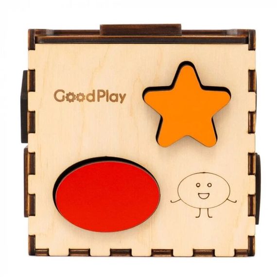 Кубик-сортер Весела фігурка GoodPlay CUB-4-001 Різнокольоровий shop (4820276870802) | Зображення 2