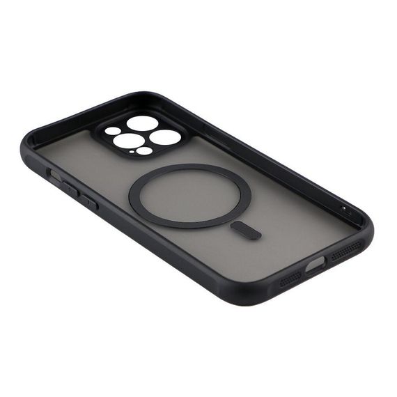Чохол TPU+PC Anti Drop з повним захистом камери with MagSafe для iPhone 12 Pro Max Колір Чорний | Зображення 6