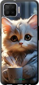 Чохол на Oppo A73 Білий кіт "5646b-1379-2448"