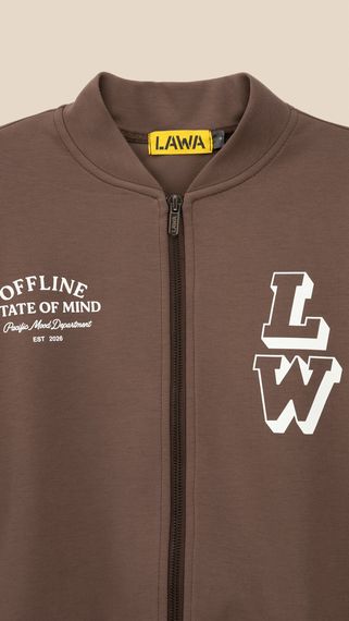 Кофта-бомбер з принтом жіноча LAWA P-WB02410 L Шоколадний shop (2000999540707) | Зображення 1