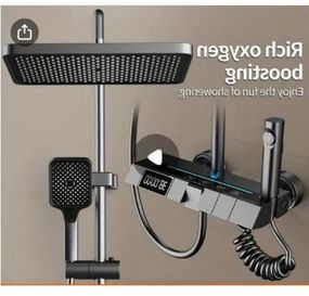 Змішувач для ванної кімнати чорного з нержавіючої сталі XPRO Shower-1 (45902-_2249)