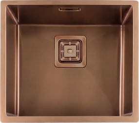 Кухонна мийка Fabiano Quadro 49 Nano Copper R10 (49x44) 1,20 мм 8216.401.0898