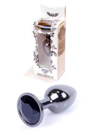 Анальная пробка - Jewellery Dark Silver Plug Black Sex Aura