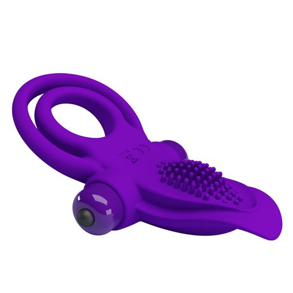 Эрекционное кольцо - Pretty Love Vibrant Penis Ring Purple sexstyle | Зображення 5