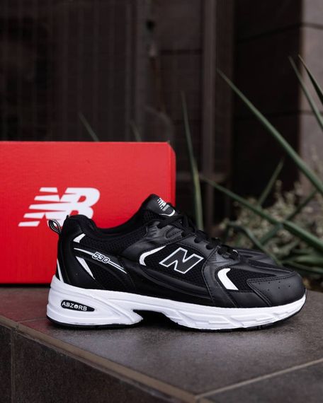 Кросівки літо вставки сітка  New Balance 530 колір чорний | Зображення 8