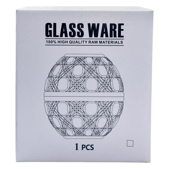 Салфетница на стол кухонная Ø15 см салфетница стеклянная круглая в форме яйца HP-4-110 | Зображення 4