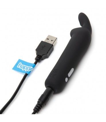 Міні вібратор Happy Rabbit Rechargeable Bullet BLACK | Зображення 2