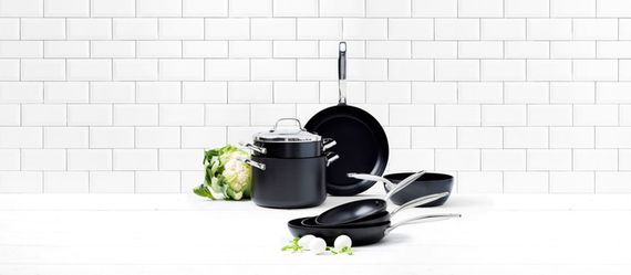 Каструля с крышкой KitchenAid Aluline CC001258-001 24 см 8 л черная | Зображення 5