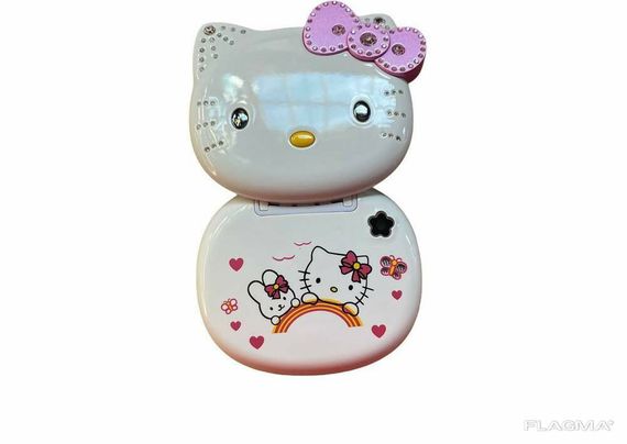 Детский Мини Мобильный Телефон Hello Kitty (Белый) | Зображення 5