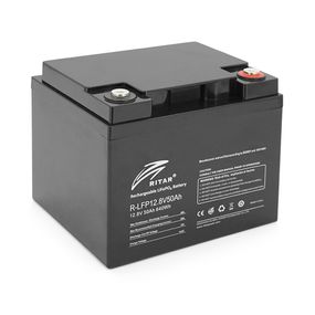 Акумуляторна батарея із bluetooth Ritar LiFePO4 12,8V 50Ah 640Wh (198х166х169 мм), 6.5kg Q1