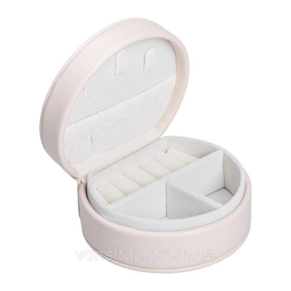 Скринька для прикрас з еко шкіри 10×9×4.5 см ​​органайзер для ювелірних виробів HP-5-31BE