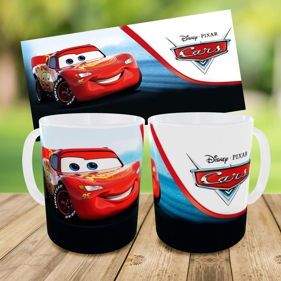 Набір: дитяча сумка-бананка+кружка Тачки Блискавка Маквін 32х15см, бананка для хлопчика через плече на подарунок (00980) | Зображення 2