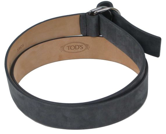 Жіночий ремінь із нубуку Tod's, Італія,  темно-сірий | Зображення 7