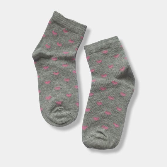 Шкарпетки для дівчинки з принтом серця Twinsocks 18-20(27-32), 22-24(33-37)