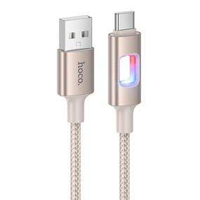Дата кабель Hoco U144 New USB to Type-C 3A (1.2m) Gold