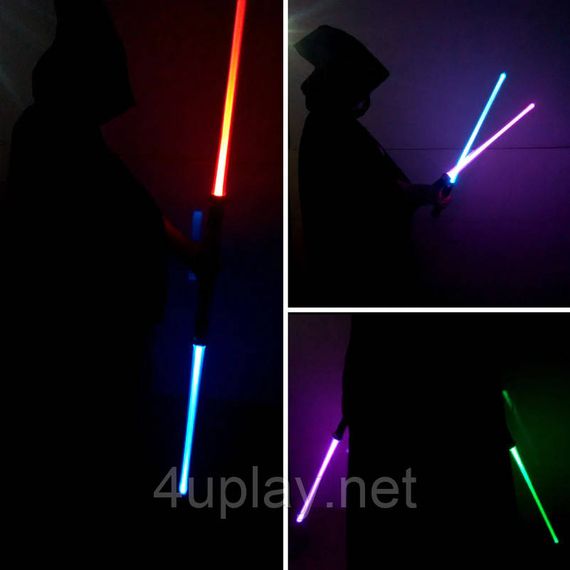 Игровой набор из 2-х Световых мечей джедаев (Звездные войны). Джедайские световые мечи, меняющие цвет