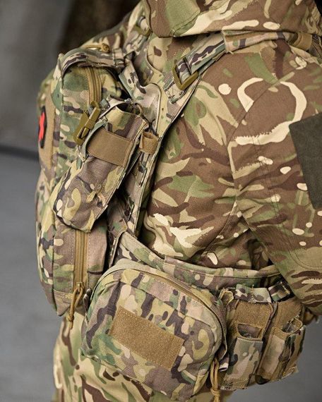 Люксовая плитоноска yakeda COBRA мультикам  с рюкзаком и аптечкой РП7355 | Зображення 5