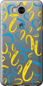 Чехол на Huawei Y5 2017 Сердца UA "5292u-992-17620"
