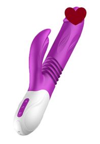 Вібратор для подвійної стимуляції Boss Series Expander and Thrusting Function Sex Aura
