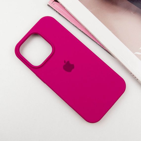 Чехол Silicone Case Full Protective (AA) для Apple iPhone 14 Pro Max (6.7") Красный / Rose Red | Зображення 1