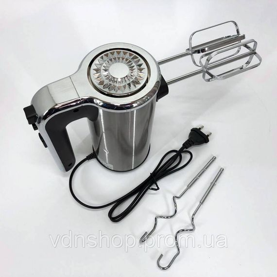 Миксер для замешивания теста ручной Rainberg RB-1012, Ручной миксер с насадками Кулинарный GA-73 | Зображення 2