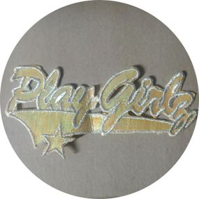 Нашивка на одяг (термо) Play Girl 190*85 мм Жовтий