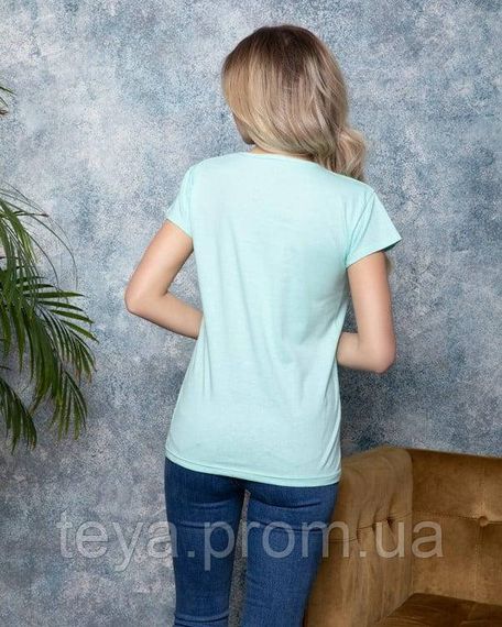 Футболка для жінок колір м'ятний FI_002319 | Зображення 2