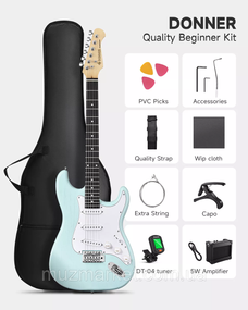 Електрогітара DONNER DST-80 Surf Green - (Комплект)
