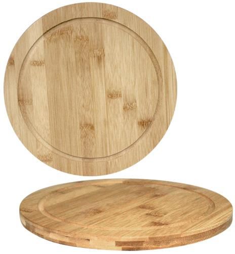 Дошка обробна "Bamboo" кругла Ø30см, бамбукова