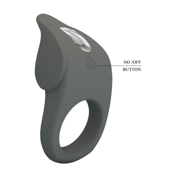 Эрекционное виброкольцо PRETTY LOVE Master Ring силиконовое, серое, 8.7 х 5 см Sex Aura | Зображення 7