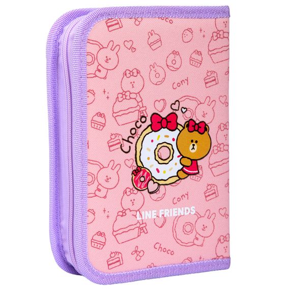 Пенал твердий одинарний із клапаном YES HP-03 Line Friends Always Together 533731 3х13х21 см | Зображення 2
