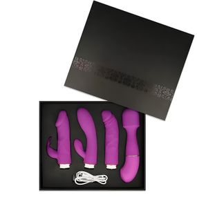 Набор силиконовых вибраторов WeLove 4 в 1 (USB)