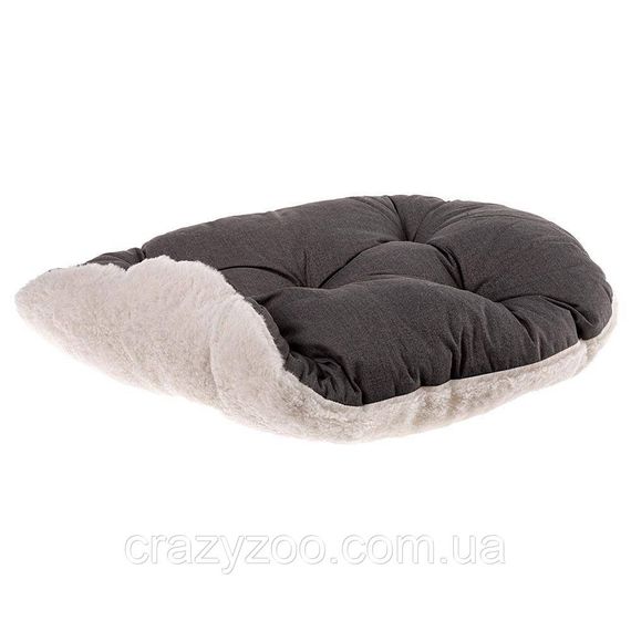 Подушка для собак та котів Ferplast Relax F 45/2 зі штучним хутром сіра 43x30 см 82045097 | Зображення 1