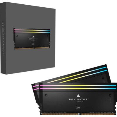Модуль памяти для компьютера DDR5 32GB (2x16GB) 6000 MHz Dominator Titanium RGB Corsair (CMP32GX5M2B6000C30) | Зображення 6