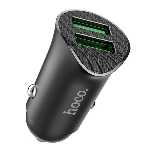 АЗП Hoco Z39 Farsighted QC3.0 18W (2USB-A) Чорний