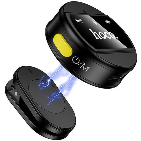 Петличный беспроводной микрофон Hoco L21 Charm Type-C Black | Зображення 3